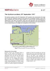 Physics / Radiobiology / Radioactivity / Radioactive waste / Nuclear chemistry / Kyshtym / Mayak / Radioactive contamination / Nuclear fission product / Nuclear physics / Chemistry / Nuclear accidents