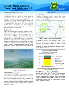 United States Department of Agriculture Visibility Data Summary: Caney Creek Wilderness, AR