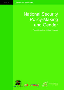 Tool 8  Gender and SSR Toolkit National Security Policy-Making