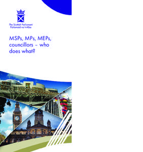 MSPs, MPs, MEPs, councillors – who does what? Introduction