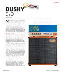 REVIEWS  DUSKY D2O By Joe Gore