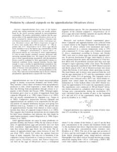 López-Urrutia, Ángel, Roger P. Harris, and Tania Smith. Predation by calanoid copepods on the appendicularian Oikopleura dioica. Limnol. Oceanogr., 49(1), 2004, 303–307