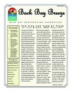 Issue 6  December 2012 Back Bay Breeze B A C K