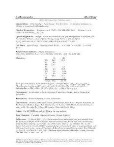 Laurite / Matter / Chemistry / Ruthenium