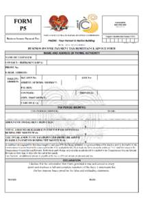 NOTE Sectionof the Income Tax Act as amended states that the penalty for failure to furnish the information required in any of the two questions above and lodgement of this form on or before the fourteenth day 