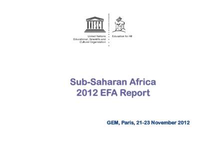 Microsoft PowerPoint - Summary Africa EFA Report Nov2012 Eng (2).pptx