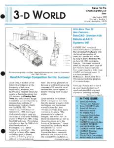 News For The CADKEY jDataCAD •  3-D WORLD