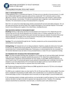 Medicine / Organochlorides / Alkenes / Trichloroethylene / Omega Chemical Corporation / Lockheed Propulsion Company / Chemistry / Pollution / Water pollution