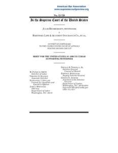 No[removed]In the Supreme Court of the United States JULIE HEIMESHOFF, PETITIONER v. HARTFORD LIFE & ACCIDENT INSURANCE CO., ET AL.