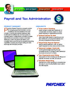 Business / Paychex / Tax / Finance / Accounting software / Money / Microsoft Dynamics GP / Employment compensation / Expense / Payroll