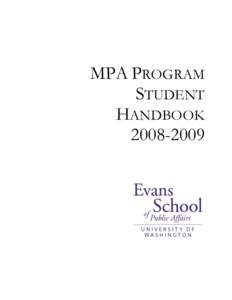 MPA PROGRAM STUDENT HANDBOOK[removed]  PREFACE