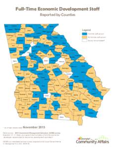 Full-Time Economic Development Staff Reported by Counties Dade  Catoosa