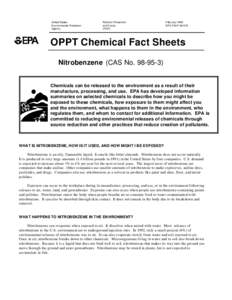 US EPA, OPPT Chemical Fact Sheets: Nitrobenzene