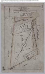 Plot showing air shaft lot (Hunter tract) at Hartley & Marshall Mine and part of tract desired for street car line across same by the West Liberty Improvement Co., 1905 Folder 28 CONSOL Energy Inc. Mine Maps and Records 