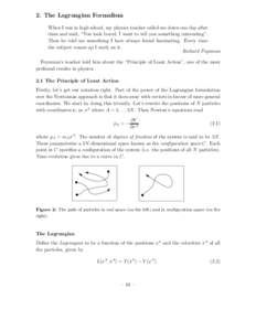 Classical mechanics / Calculus of variations / Dynamical systems / Lagrangian mechanics / Partial differential equations / Lagrangian / Euler–Lagrange equation / Equations of motion / Action / Physics / Mathematical analysis / Mathematics