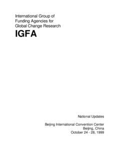 International Group of Funding Agencies for Global Change Research IGFA