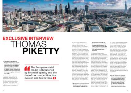 Exclusive interview  THOMAS PIKETTY  1. Y