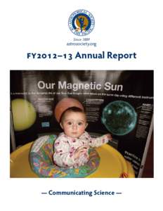 Since[removed]astrosociety.org FY2012–13 Annual Report