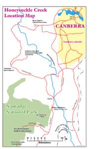 Honeysuckle Creek Location Map Capital Hill