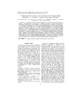 characterization of truck- mounted atomization equipment typically used in vector control