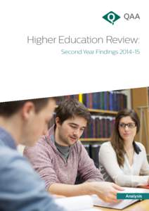 Higher Education Review: Second Year Findings
