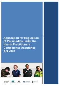 Application for Regulation of Paramedics under the Health Practitioners Competence Assurance Act 2003