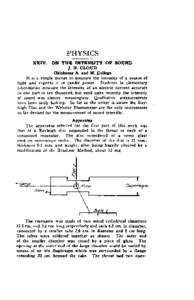 On the Intensity of Sound