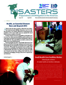 110th ANNIVERSARY  Preparedness and Mitigation in the Americas Issue 119	  April 2013