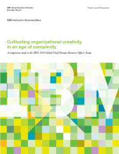 IBM Global Business Services Executive Report Human Capital Management  IBM Institute for Business Value