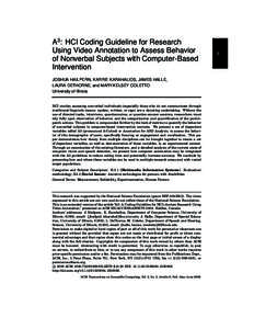 Human communication / Human–computer interaction / Scientific revolution / Nonverbal communication / Coding / Autism spectrum / Empathy / Autism / Psychiatry / Health / Neuroscience