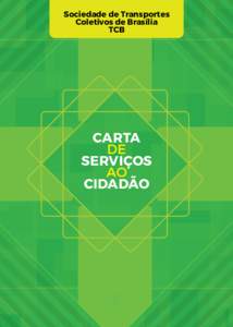 Sociedade de Transportes Coletivos de Brasília tcb Carta de