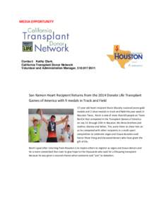 Microsoft Word - MEDIA OPPORTUNITY - Kevin Murphy Post Transplant Games KC