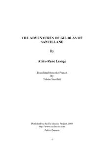 Francisco Gómez de Sandoval /  1st Duke of Lerma / Literature / Fiction / The Middle Way / Alain-René Lesage / Gil Blas / French literature