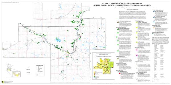 Native Plant Communities and Rare Species of Blue Earth, Brown, Le Sueur, Nicollet, and Sibley Counties
