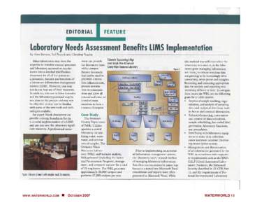 Microsoft Word - Needs Assessment Benefits LIMS Implementation - Oct.07.doc