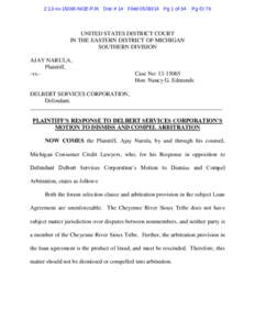 2:13-cv[removed]NGE-PJK Doc # 14 Filed[removed]Pg 1 of 34  Pg ID 76 UNITED STATES DISTRICT COURT IN THE EASTERN DISTRICT OF MICHIGAN