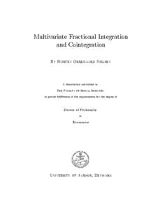 Time series analysis / Regression analysis / Estimation theory / Cointegration / Ordinary least squares / Delta method / T-statistic / Statistics / Econometrics / Parametric statistics