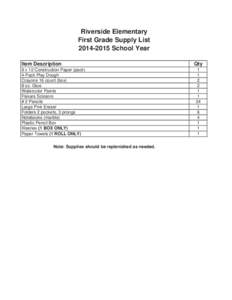 St  Tammany Parish[removed]Approved School Supply List.xlsx