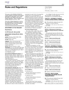 213  Rules and Regulations Federal Register Vol. 77, No. 2