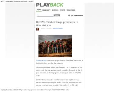 HGTV’s Timber Kings premieres to timeslot win » Playback