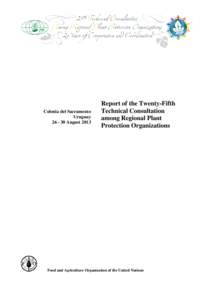 Colonia del Sacramento Uruguay[removed]August 2013 Report of the Twenty-Fifth Technical Consultation