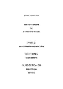 Australian Transport Council  National Standard for Commercial Vessels