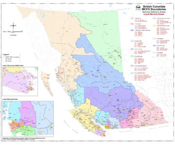 MCFD Service Delivery Area Map