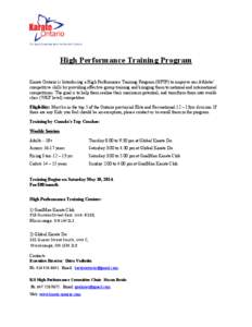 Microsoft Word - High Performance Program May 2014.