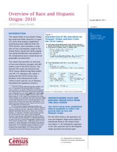 Overview of Race and Hispanic Origin: 2010 Issued March[removed]Census Briefs