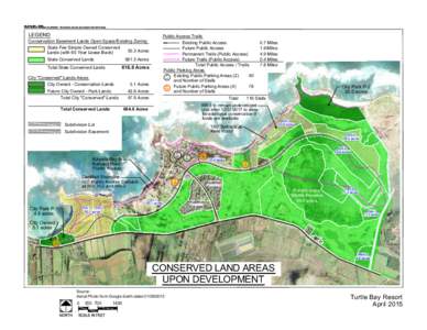 LEGEND  Public Access Trails Conservation Easement Lands Open Space/Existing Zoning State Fee Simple Owned Conserved