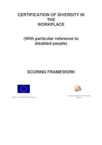 CERTIFICATION OF DIVERSITY IN THE WORKPLACE (With particular reference to disabled people)