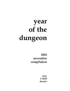 year of the dungeon 2010 november compilation