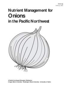 Nutrient Management for Onions in the Pacific Northwest