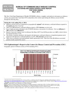 Weekly Influenza Surveillance Report